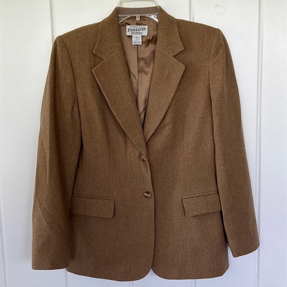 Pendleton Jackets & Blazers - Pendleton - vintage camel blazer, 6, 100% wool